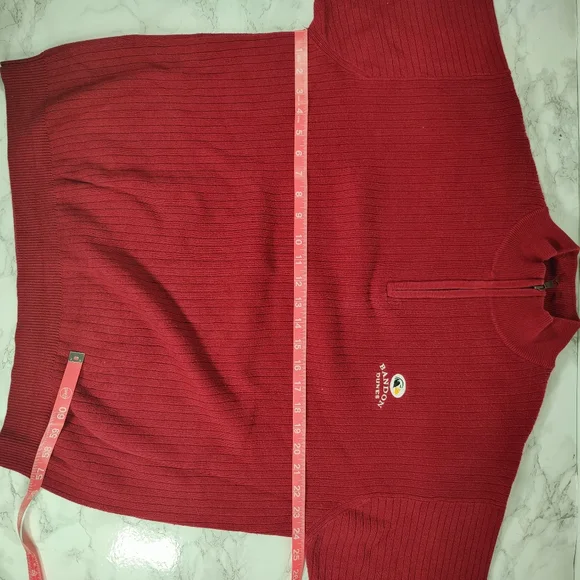 Cutter and Buck Bandon Dunes Req Sweater Quarter Zip Size Large - Picture 9 of 9